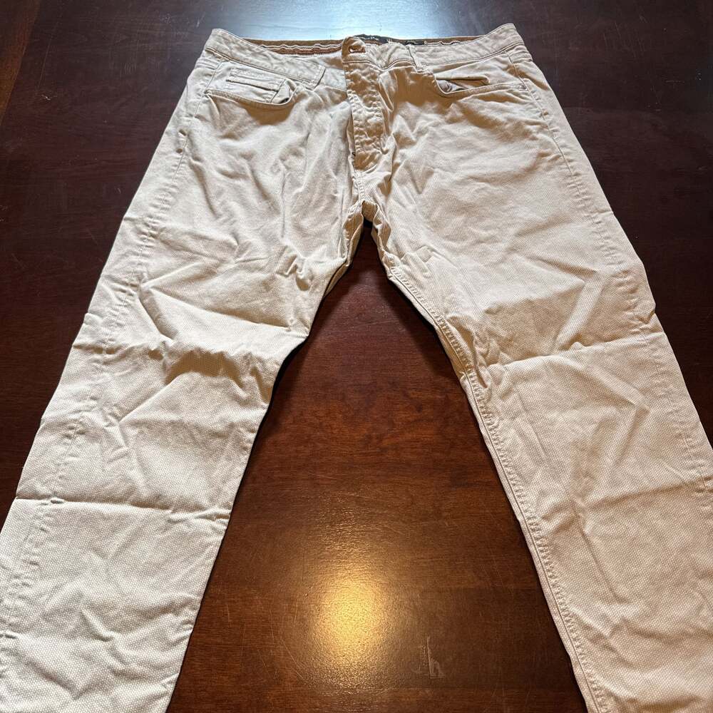 Massimo Dutti Slim Fit White Denim Jeans 40